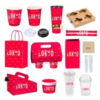 Gobelets en Papier Personnalisés LOKYO, Vente en Gros, Double Paroi Jetables, 10oz et 12oz, pour Café à Emporter, avec Couvercle