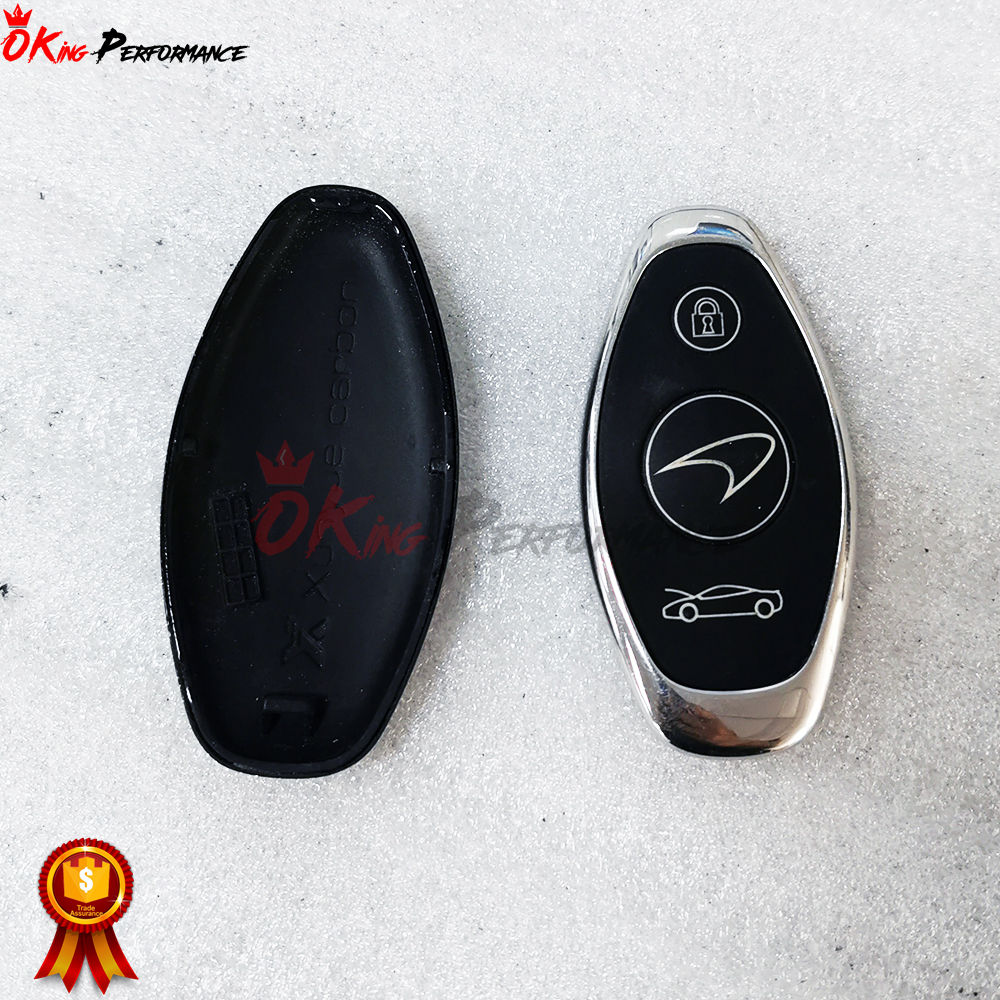 Happyit Cover per chiave auto in silicone morbido con motivo in fibra