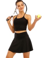 Überlegene Qualität Sex Mädchen Frauen Sport Rock Blank Einfarbig Nylon Spandex Sport kleid für Tennis Volleyball