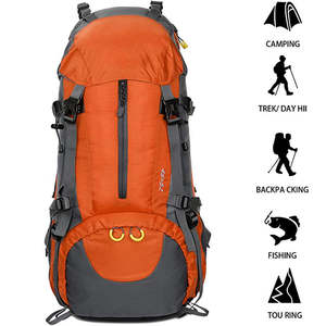 Zaino da Escursionismo in Poliestere 80L per Alpinismo, Borsa da Viaggio Impermeabile di Grande Capacità, Zaino per Campeggio all'Aperto - Product Image 2