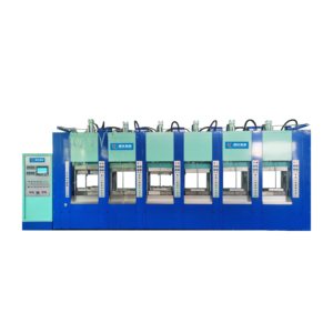 Máquina de Moldeo por Inyección de EVA de 6 Estaciones de Alta Calidad Marca Shunda, Fabricada en China, para Producción de Sandalias, Pantuflas y Calzado - Product Image 2