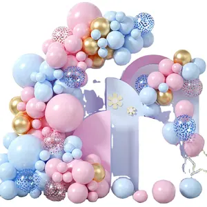 Globo pastel color fiesta infantil, globo., azul, partido, globo