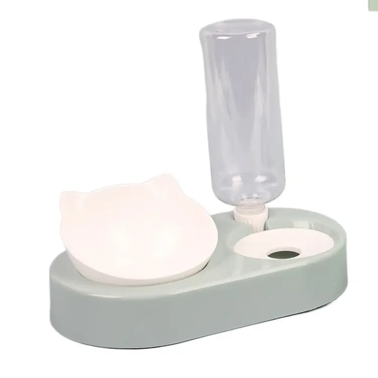 Pet automatic refill bowl Cat Basin double bowl dog bowl dog basin cat food holder cat drinking water neck protection