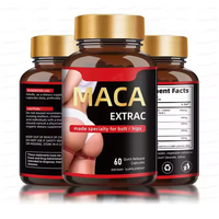 Capsules de racine de maca végétaliennes 1000 mg avec ginseng et ashwagandha, complément alimentaire à base de plantes pour l'énergie, la résistance et la santé masculine