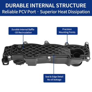0248L1 1479837 Coperchio Valvole Motore con Guarnizione per Peugeot <span class=keywords><strong>206</strong></span> 207 307 308 Citroen <span class=keywords><strong>Ford</strong></span> 1.6 HDi TDCi - Product Image 4