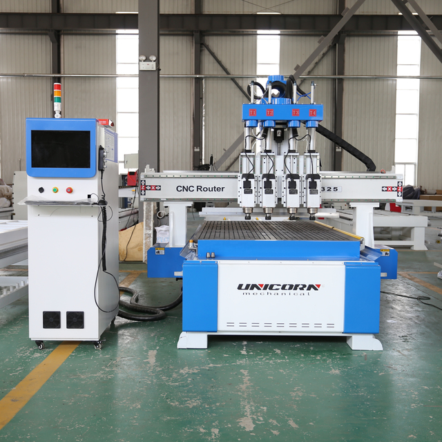 New Swing Head ATC 4 Axis CNC Router Machine for Woodworking Furniture Core Motor Component