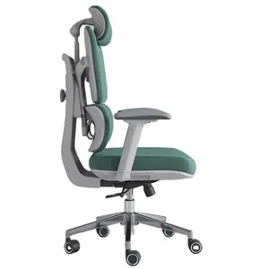 Новый стиль, эргономичный компьютерный стол с высокой спинкой, легко регулируемый офисный стул с поясничной поддержкой