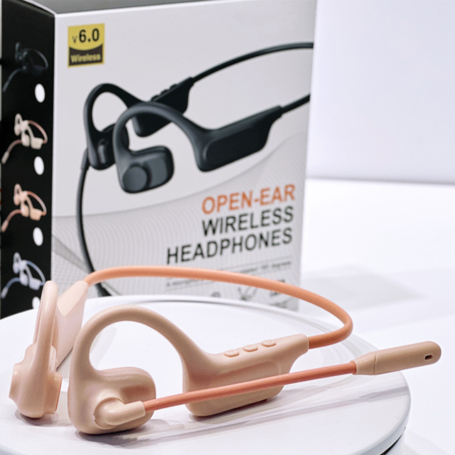 Business Open Ear Bluetooth Headset Wireless Earphone with Rotatable Microphone Air Conduction Headphones Driving Headset