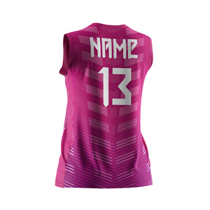 เสื้อวอลเลย์บอลหญิงแบบขายส่ง ระบายเหงื่อได้ดี สำหรับทีม OEM ผลิตจากโพลีเอสเตอร์ 100% เสื้อฝึกซ้อมวอลเลย์บอล - Product Image 6