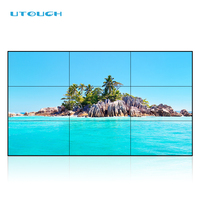 Mur vidéo LCD multi-panneaux de 49 pouces, écran divisé, écran tactile, grandes tailles, publicité