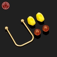 Boucle en métal pour chaussures, robes, maillots de bain, ceinture, alliage de zinc, décoration irrégulière personnalisée, anneau de connexion doré pour bikini