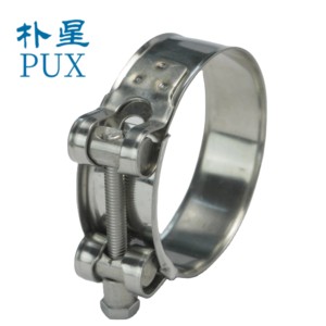 Abrazadera de manguera de potencia galvanizada 2024 <span class=keywords><strong>PUX</strong></span> W1/W2/W4/abrazadera de manguera de servicio pesado de aro de garganta fuerte - Product Image 5