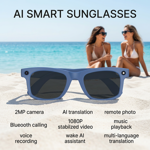 Holiday Prescription Smart Glasses With Chatgpt Assistant 1080P Video <b>Camera</b> Image Recognition Audio Slim AI Smart Sunglasses - Product Image 1