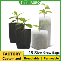 Sac de culture jetable en tissu non tissé PP, idéal pour les pépinières, la culture de graines, les plantations agricoles, les pots de semis d'arbres