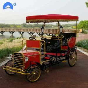 Vélo à pédales électrique à quatre roues, quadricycle Surrey, fabrication <span class=keywords><strong>artisanale</strong></span>, vente chaude - Product Image 6