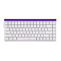 Teclado para Juegos AULA Hero84 HE US QWERTY con Cable, Retroiluminación RGB, 78 Teclas, 8KHz Polling, USB Tipo-C, Programable