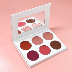 Contorno opaco artigianale e colore marrone palette rosa luminoso ad alto pigmento crema vegana fard tavolozza private label - Product Image 5