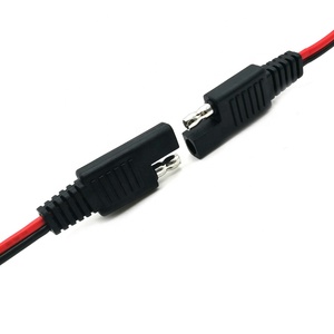ปลั๊กต่อ2ขา14AWG SAE,สายพ่วงแบตเตอรี่12V สำหรับต่อขยายพลังงานแสงอาทิตย์ยานยนต์ยาว2เมตร - Product Image 4