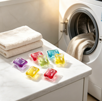 Lessives en capsules concentrées 15g à chambre unique avec perles de parfum pour linge du fabricant