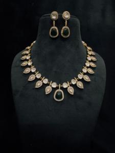 El colgante publicitario más vendido con mala larga con cuentas de hidro, combinación de traje, collar de boda de color a juego con pendientes - Product Image 3