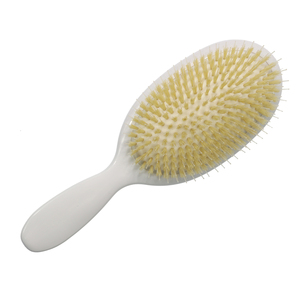 White Body Boar Bristle Hairbrush White Rubber Air Cushion <strong>Smoothing</strong> Paddle Hair Extension <strong>Brush</strong> - Product Image 3
