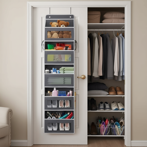 Organizador Colgante de Tela para Puerta con 5 Niveles y Bolsillos Grandes para Armario, Dormitorio, Baño y Almacenamiento en el Hogar - Product Image 2