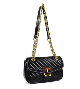 Sac bandoulière élégant pour femme, petit sac carré de luxe décoré d'une chaîne, sac à main pour femme - Product Image 4