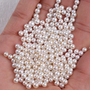 Collier de perles de riz blanches de 4-5 mm, perles d'eau douce naturelles, perles violettes semi-finies, bijoux DIY, perles en vrac, matériau ABS, forme de riz - Product Image 1