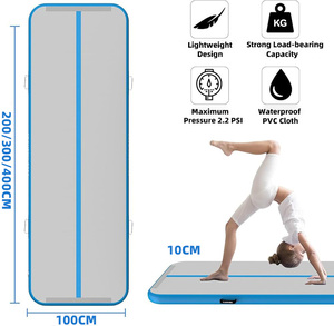 Tapis de gymnastique <span class=keywords><strong>gonflable</strong></span> portable en PVC de haute qualité, imperméable, 20 pieds, pour la salle de sport à domicile et l'entraînement en compétition - Product Image 1