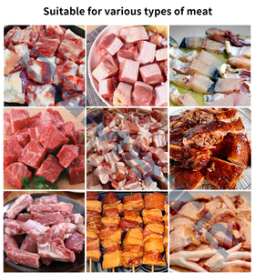Industrial Electric Chicken Cooked <strong>Meat</strong> <strong>Mutton</strong> Beef Slicer Cutting <strong>Meat</strong> Into Cubes Stripping <strong>Machine</strong> Cutter Cheese - Product Image 2