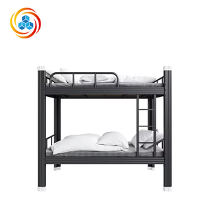 เตียงสองชั้นแบบลอฟท์ทันสมัยพร้อมโครงเหล็กสำหรับห้องนอนและอพาร์ตเมนต์ - Product Image 1