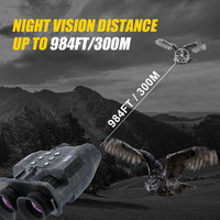 Lunette de vision nocturne télescopique pour la chasse avec point rouge, infrarouge 850nm sans lumière visible, jumelles