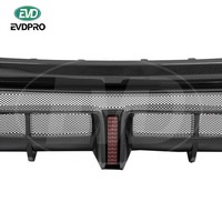 DIFFUSEUR ARRIÈRE EN FIBRE DE CARBONE AVEC LUMIÈRE POUR 2017-2021 NISSAN GTR R35 DIFFUSEUR ARRIÈRE DE VOILES NOIRES STYLE