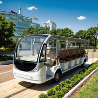 Voiture électrique de tourisme avec batterie au lithium et éclairage LED pour 11 passagers - Sites touristiques, stations balnéaires et visites de la ville