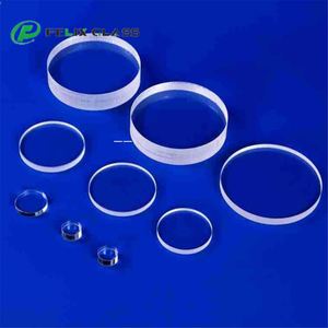 Verre de quartz poli de précision rond, disques de silice fondue de diamètre personnalisé pour applications industrielles - Product Image 4