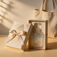 Diffuseur de parfum d'ambiance en verre côtelé irisé de luxe 150 ml - Bouteille élégante pour huiles essentielles d'aromathérapie
