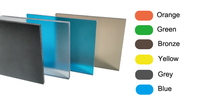 Plaque de toiture en polycarbonate PC solide transparent givré anti-UV 3mm-10mm, panneau de toiture moderne pour hôtel avec motif gaufré