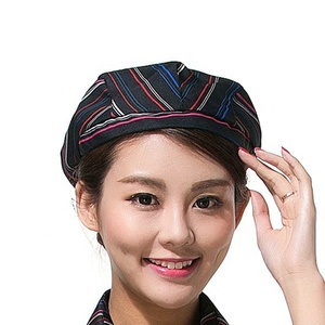 SunYue — casquette de serveur en coton noir, 1 pièce, casquette de pâtisserie pour serveur de café-Bar, Restaurant et hôtel - Product Image 5