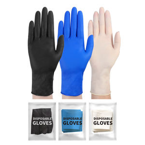 Gants jetables en nitrile personnalisés de haute qualité Doublure en nylon résistant aux alcalis acides Gants jetables en nitrile imperméables à l'huile - Product Image 1