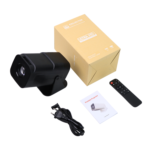 HY320 Mini Projector Android 200 ANSI Lumens Portable Proyector Hy320mini Outdoor Home Theater 720P Video Smart Projector