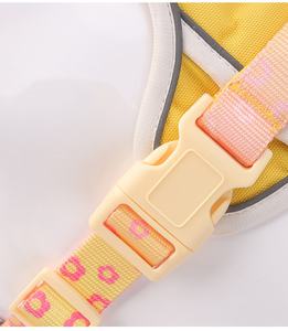 럭셔리 패션 안전 반사 방수 통기성 방폭 및 충격 방지 애완견 하네스 및 가죽 끈 세트 - Product Image 5