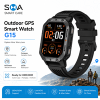 Reloj Inteligente G15 GPS con Logotipo Personalizado, Venta al Por Mayor de Fábrica, Pantalla AMOLED de 1.96 Pulgadas, Llamadas, Resistente al Agua 3ATM, Reloj Inteligente Deportivo para Exteriores