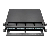 Panneau de brassage optique 2U coulissant MPO 72 ports LC Duplex pour montage en rack pour centre de données