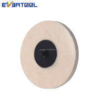 EVERTOOL Disque en feutre de laine 75 mm (3 pouces) pour polissage et lustrage du verre
