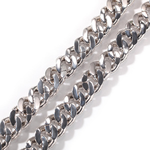 Model Stok Terbaru Rantai Cuban Link 14mm 3D Full Diamond untuk Pria, Kalung Miami Cuban Iced Out Bling - Product Image 3