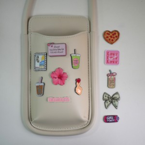 Funda de Teléfono Personalizada de Cuero con Adhesivo 3M, Esmaltada en Zinc y Hierro, Electrochapada, <span class=keywords><strong>Megasun</strong></span> MG113896, Diseño Palestina, Matcha, Café, Pizza, Flor - Product Image 1