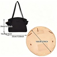 Sac fourre-tout de luxe élégant, grande capacité, pliable, imperméable en tissu Oxford, pour le voyage, le camping, les trajets quotidiens, à porter à l'épaule ou en bandoulière