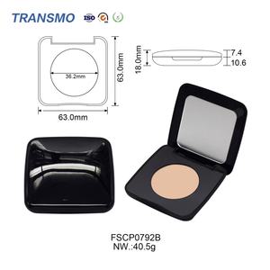 Conteneur de fard à joues compact de luxe en plastique avec emballage magnétique personnalisable, recyclable, pour cosmétiques et parfums - Product Image 2