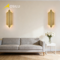 Nouveaux produits de style 2025 Lampes murales en acier inoxydable Éclairage mural intérieur Lumières LED pour la décoration intérieure de la maison