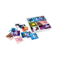 Jeu de cartes mémoire, 4 couleurs imprimées, pièces